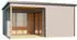 Gouderak Domeo 6 Loggia inkl. Fußboden 519,6 x 519,6 cm hellgrau-anthrazit