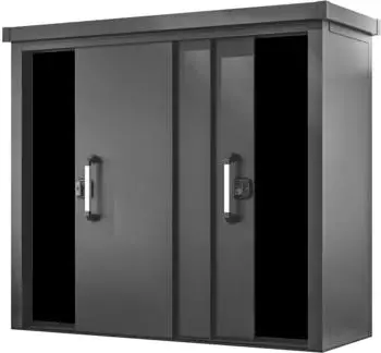GFP - Garten- & Freizeit-Profi GFP Gartenschrank XL Metall Schiebet&uuml;r anthrazit 210x78x191cm (GFPV00928)