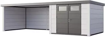 Telluria Classico 3330 mit Lounge Anbau (ca. 450 cm) wei&szlig;/wei&szlig; links