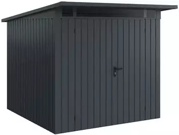 H&ouml;rmann EcoStar EuroLine EPD mit Pultdach 214 x 214 cm (EPD 5) Doppelt&uuml;r Anthrazitgrau (RAL 7016)
