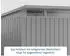 Hörmann EcoStar EuroLine EPD mit Pultdach 214 x 214 cm (EPD 5) Doppeltür Graualuminium (RAL 9007)
