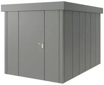 H&ouml;rmann Juno JFD mit Flachdach 214 x 310 cm (JFD 7) Einzelt&uuml;r T&uuml;ranschlag links Graualuminium (RAL 9007)