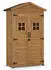 MCombo Wooden garden storage cabinet with shelves natural (1152)