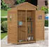 MCombo Wooden garden storage cabinet with shelves natural (1152)