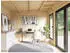 Palmako Gartenhaus Aurelia 12,4+7,9 m² 44 mm dunkelgrau/anthrazit lackiert