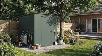 Weka Metall-Ger&auml;tehaus Gary Gr. 3 (192 x 198 cm) gr&uuml;n (RAL 6020)