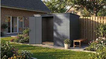 Weka Metall-Ger&auml;tehaus Gary Gr. 7 (286 x 136 cm) anthrazit (RAL 7016)