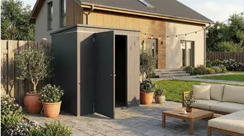 Weka Metall-Ger&auml;tehaus Gary Gr. 2 (192 x 148 cm) gr&uuml;n (RAL 6020)
