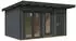 Palmako Gartenhaus Aurelia 12,4 m² 44 mm dunkelgrau/anthrazit lackiert