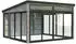 Palmako Glashaus Saga 16,6 m² Slide grau tauchgrundiert