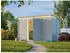 Palmako Gerätehaus Elias 7,3 m² 16 mm hellgrau lackiert