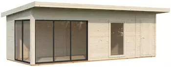Palmako Gartenhaus Andrea 21,1 m&sup2; Slide 44 mm transparent tauchgrundiert