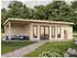 Palmako Gartenhaus Aurelia 19,2+7,9 m² 44 mm weiß/anthrazit lackiert