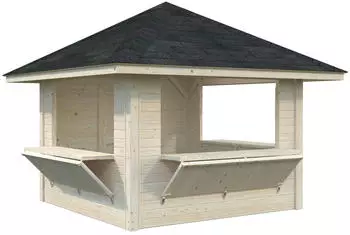 Palmako Marktstand Bianca 8,3 m&sup2; Set 106 28 mm Transparent tauchgrundiert