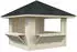 Palmako Marktstand Bianca 8,3 m² Set 106 28 mm Transparent tauchgrundiert