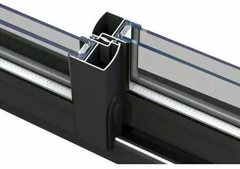 Palmako Gartenhaus Connect Lenna 33,2 m&sup2; Set 721 Slide Plus mit Isolierglas-Schiebet&uuml;ren 28 mm grau tauchgrundiert