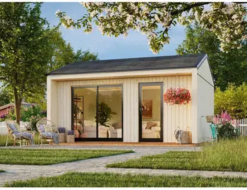 Palmako Gartenhaus Rebekka 19,4 m&sup2; 160 mm naturbelassen