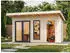 Palmako Gartenhaus Aurelia 12,4 m² 44 mm hellbraun tauchgrundiert