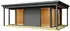 Gouderak Domeo 3 Loggia inkl. Fußboden 608,4 x 421,5 cm carbongrau-anthrazit