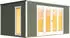 Gouderak Palermo 2 inkl. Fußboden 450 x 302,5 cm graugrün