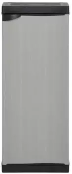 vidaXL Garten-Lagerschrank mit 1 Boden Grau und Schwarz 35x40x85 cm