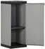 vidaXL Garten-Lagerschrank mit 1 Boden Grau und Schwarz 35x40x85 cm