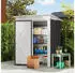 Outsunny Metall Geräteschuppen 1,36m² 161 x 95 x 181cm Pultdach