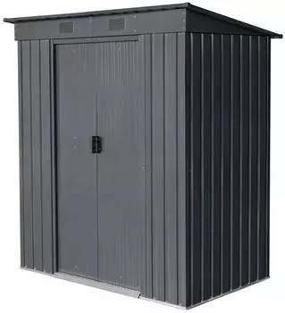 GARDEN 'N' MORE Pultdachhaus Basic Plus Metall Anthrazitgrau 1,7m&sup2; (76349801-0)