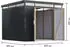 Karibu Aurum 2/2,5/3/3,5 anthrazit Doppeltür 290 x 292 cm (Aurum 3,5)
