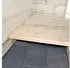 Alpholz Holzfußboden mit Fundamenthölzer Sockelleisten 18mm naturbelassen 6m²