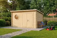 Alpholz Gartenhaus Maria Rondo B Gartenhaus Aus Holz, Holzhaus Mit 34 Mm...