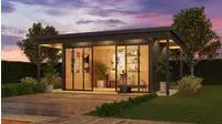 LASITA MAJA Gartenhaus "DOMEO 4 LOGGIA" in verschiedenen Farben