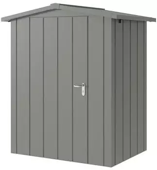 H&ouml;rmann Juno JSD1 Metall-Ger&auml;tehaus Satteldach 166x118cm Graualuminium (4801145)