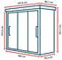 GFP - Garten- & Freizeit-Profi Gartenschrank Metall Schiebetür anthrazit 180x78x161cm (GFPV00926)