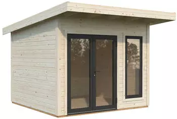 Palmako Gartenhaus Aurelia 8,4 m&sup2; 44 mm transparent tauchgrundiert
