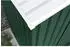 Habitat et Jardin Rosas garden shed with gutter and anchoring kit green 4.07 m²