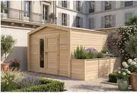 weka Gartenhaus "Killarney" Doppelt&uuml;r, 1 1/2 Fenster, inkl. Hochbeet