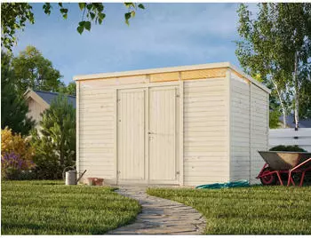 Palmako Ger&auml;tehaus Elias 7,3 m&sup2; 16 mm naturbelassen