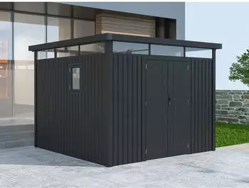 Fjordholz Metall Gerätehaus Modell Style 7,56 m² Anthrazit