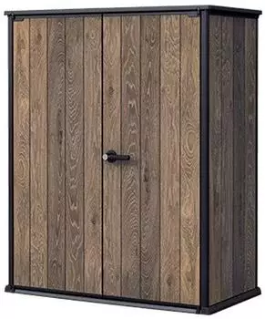 Keter Ger&auml;teschrank Kunststoff Signature Walnuss