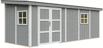 Timbela M941B-Cavern Steel Gartenhaus Holz 14,3m&sup2;, ohne Boden (M941B-CAVERN STEEL)