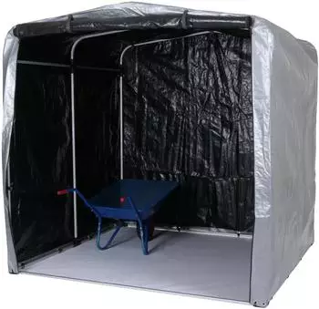 MCW Ger&auml;tehaus N61-G Kunststoff 201x201x201cm silber (93748)