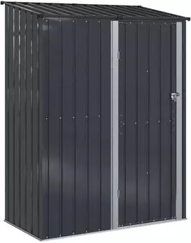 vidaXL Gartenh&uuml;tten Anthrazit 153,5 x 86 x 200 cm Metall