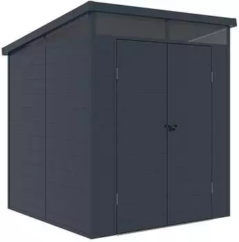 Westmann Topia M Kunststoff-Ger&auml;tehaus Pultdach Anthrazit 192x215x190cm