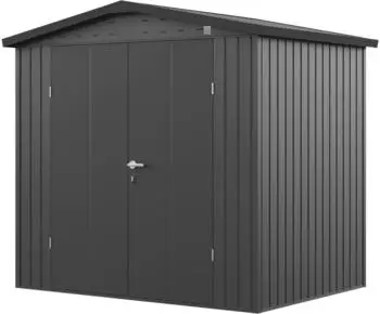 GFP - Garten- & Freizeit-Profi Primeyard Ger&auml;tehaus Metall Satteldach 210x150x205cm anthrazit (GFPV00978)