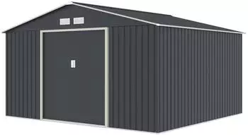 HATTORO S350 Metall-Gerätehaus 341x322x201cm, grau (95752)