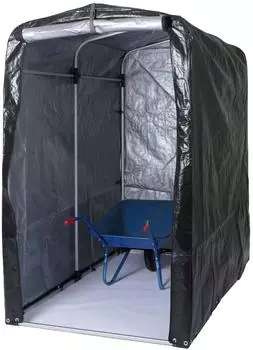 MCW Gerätehaus N61 Metall, UV-Schutz, wasserfest, 121x201x201cm, anthrazit (800000998512)