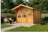 Alpholz Gabriel Gartenhaus Holz, Pinie imprägniert, 338x467cm, 28mm Wandstärke