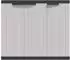 vidaXL Gartenschrank grau und schwarz 97x37x85cm PP