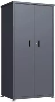 DEGAMO L&uuml;beck Gartenschrank Stahl anthrazit 90x65x187cm (10187)